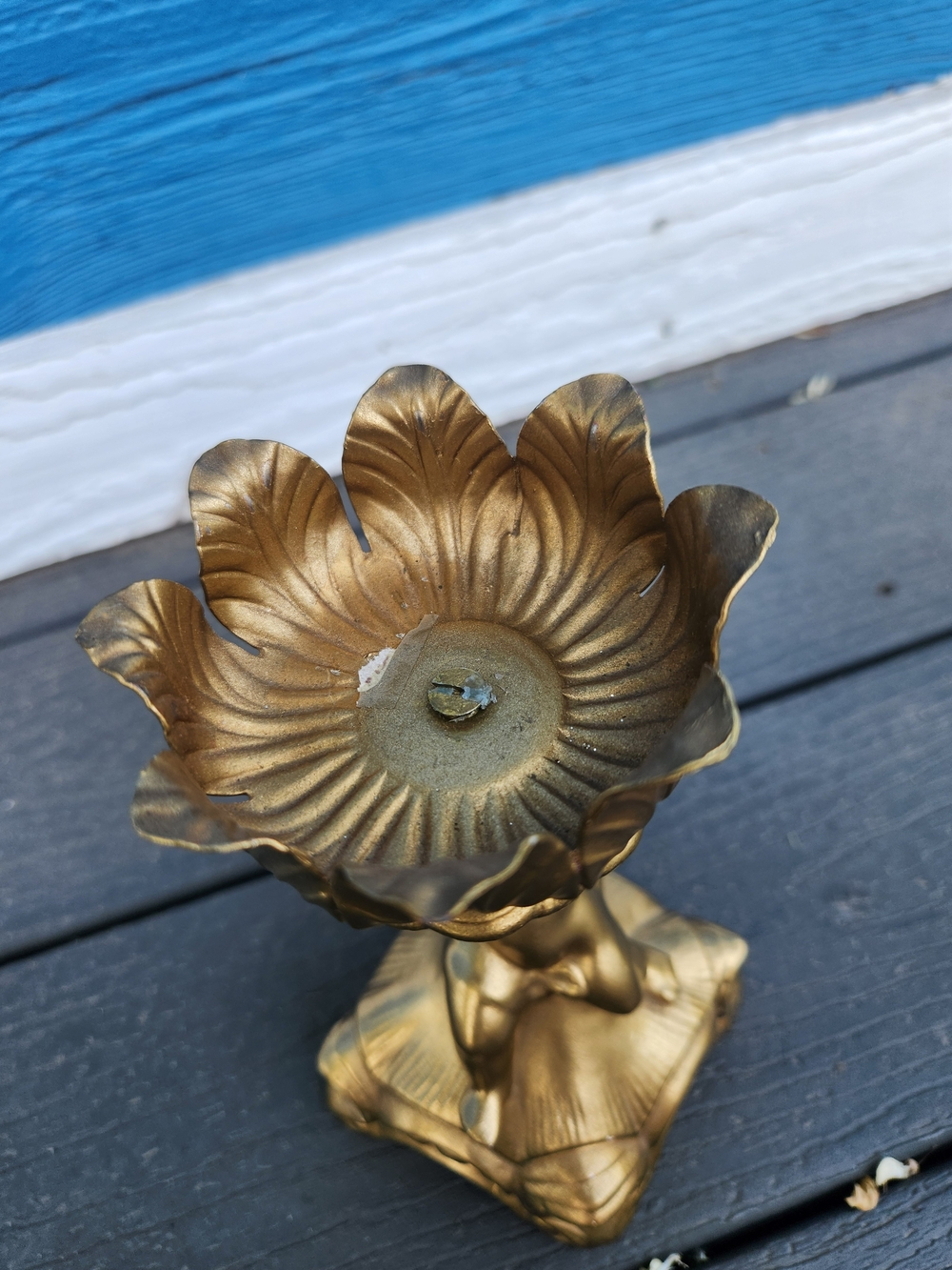 Gold Cherub Candle Holder - Picture 6 of 8
